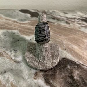 Silpada Retired Sterling Silver and Stone Ring - Size 6